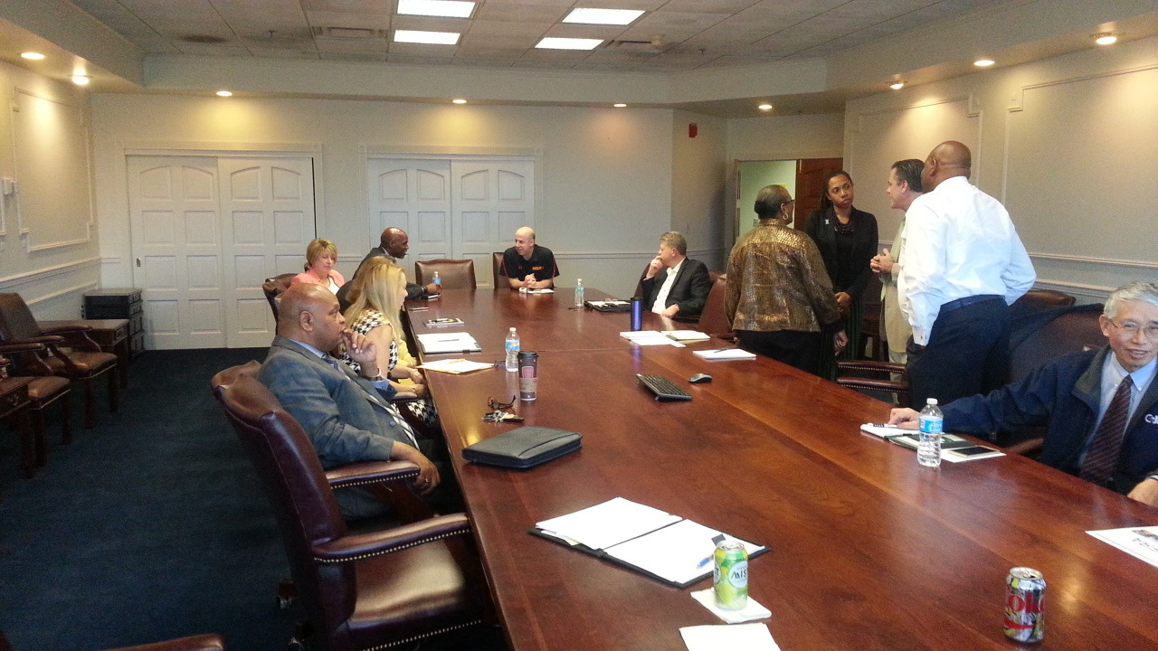 Full boardroom session with delegations